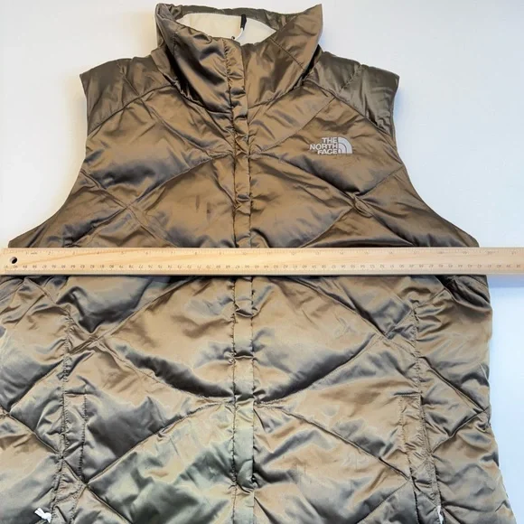The North Face 550 Down Aconcagua Puffer Vest Womens L Brown Quilted - Picture 5 of 10